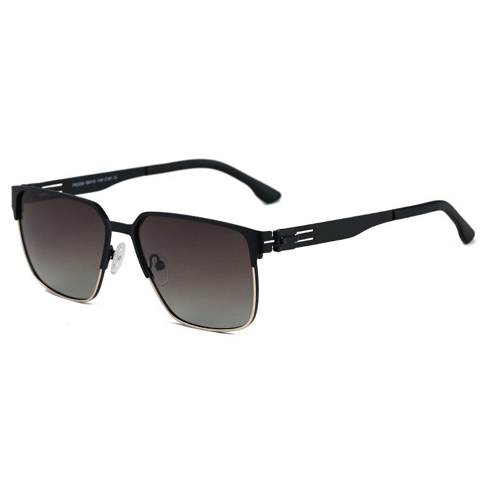 THE MEN THING Sunglasses Gradient Brownish 2200 OPTIX CORE HD Polarized Sunglasses for Men - UV400 Protection, Stainless Steel Frame