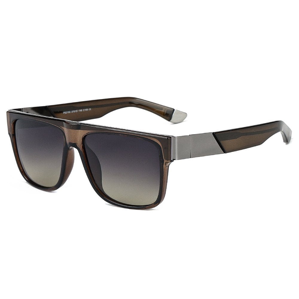 THE MEN THING Sunglasses Gradient Grey Green 2192 GRAYSCALE BLAZE HD Polarized Sunglasses for Men - UV400 Protection, Stainless Steel Frame