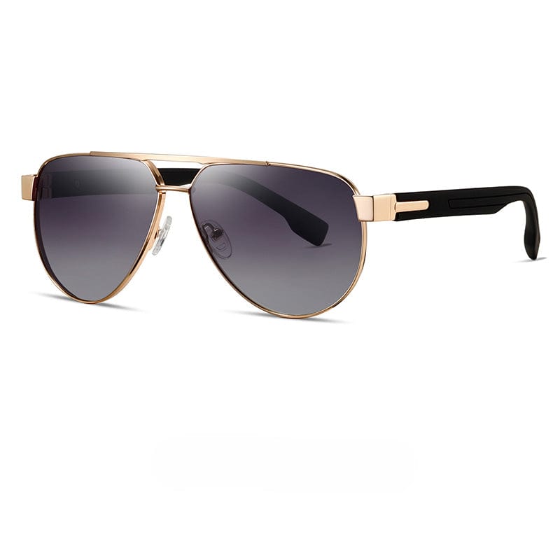 THE MEN THING Sunglasses Gradient Grey S15105 MIRAGE GLARE HD Polarized Sunglasses for Men - UV400 Protection, Stainless Steel Frame