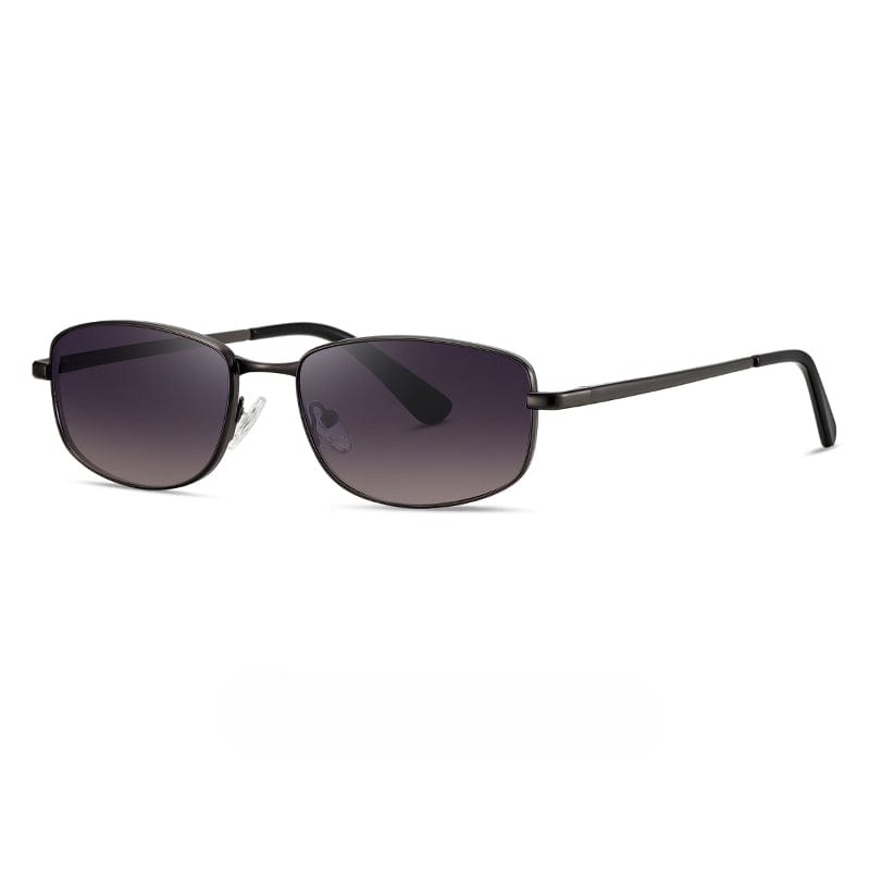 THE MEN THING Sunglasses Gradient Grey S15108 GRIDLINE SERIES HD Polarized Sunglasses for Men - UV400 Protection, Stainless Steel Frame