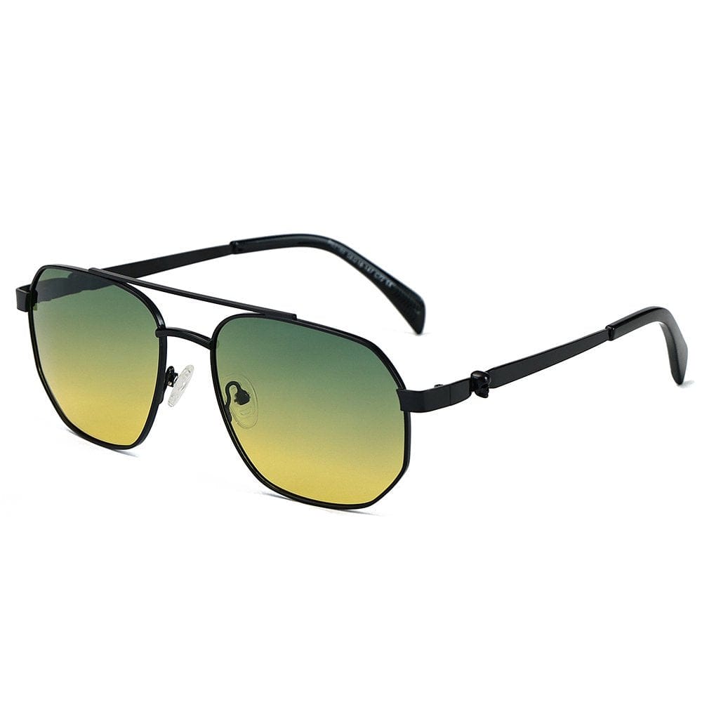 THE MEN THING Sunglasses Gradient Yellow Green 2188 FROST SPECTRA HD Polarized Sunglasses for Men - UV400 Protection, Stainless Steel Frame