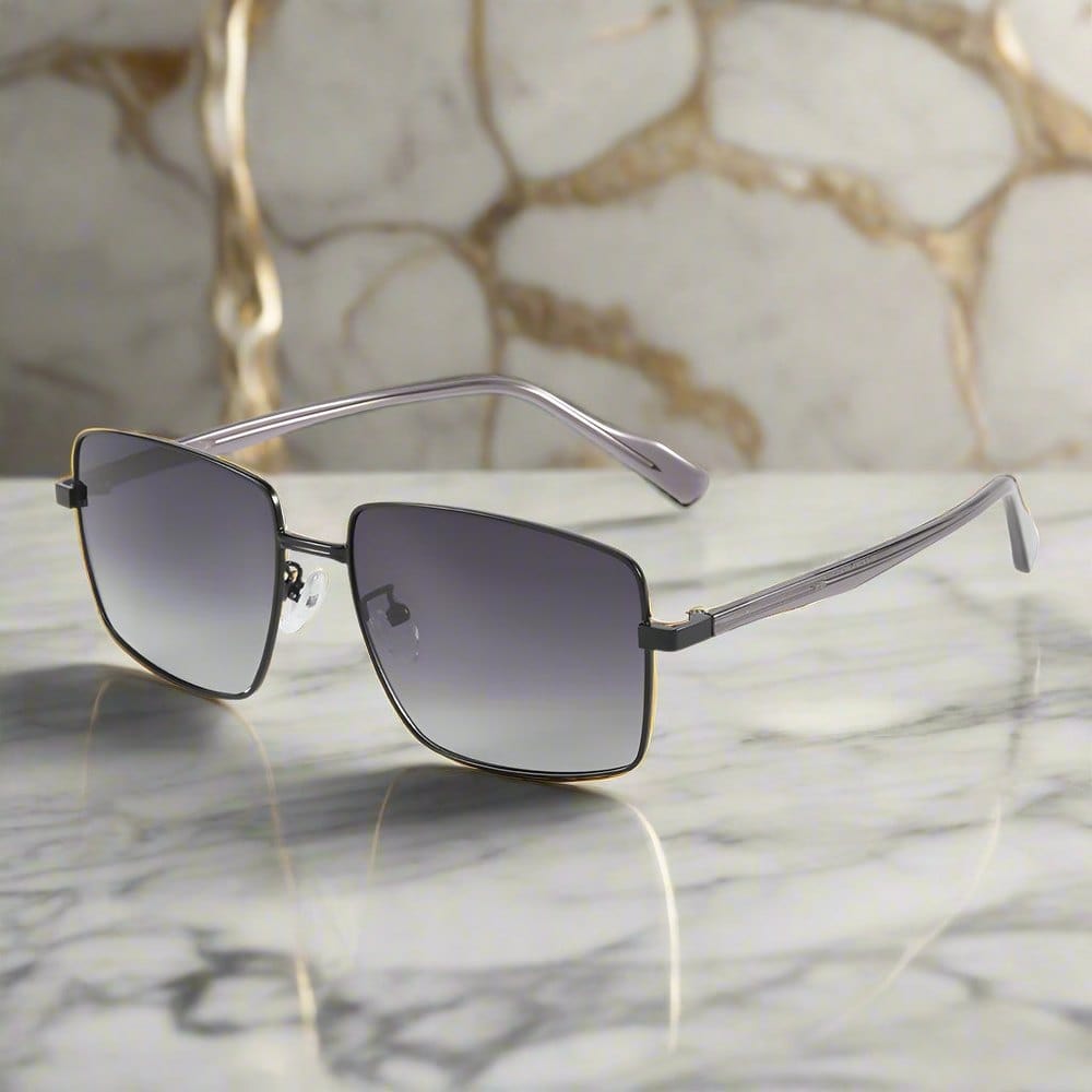 THE MEN THING Sunglasses J3305 - PHANTOM SHADE - HD Polarised Sunglasses for Men - UV400 Protection, Stainless Steel Frame - Gradient Lenses