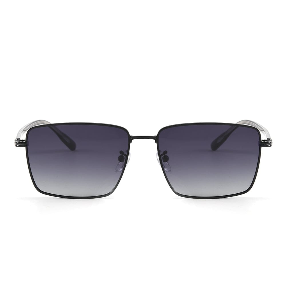 THE MEN THING Sunglasses J3308 - SLEEK VANTAGE- HD Polarised Sunglasses for Men - UV400 Protection, Stainless Steel Frame - Gradient Grey Lens
