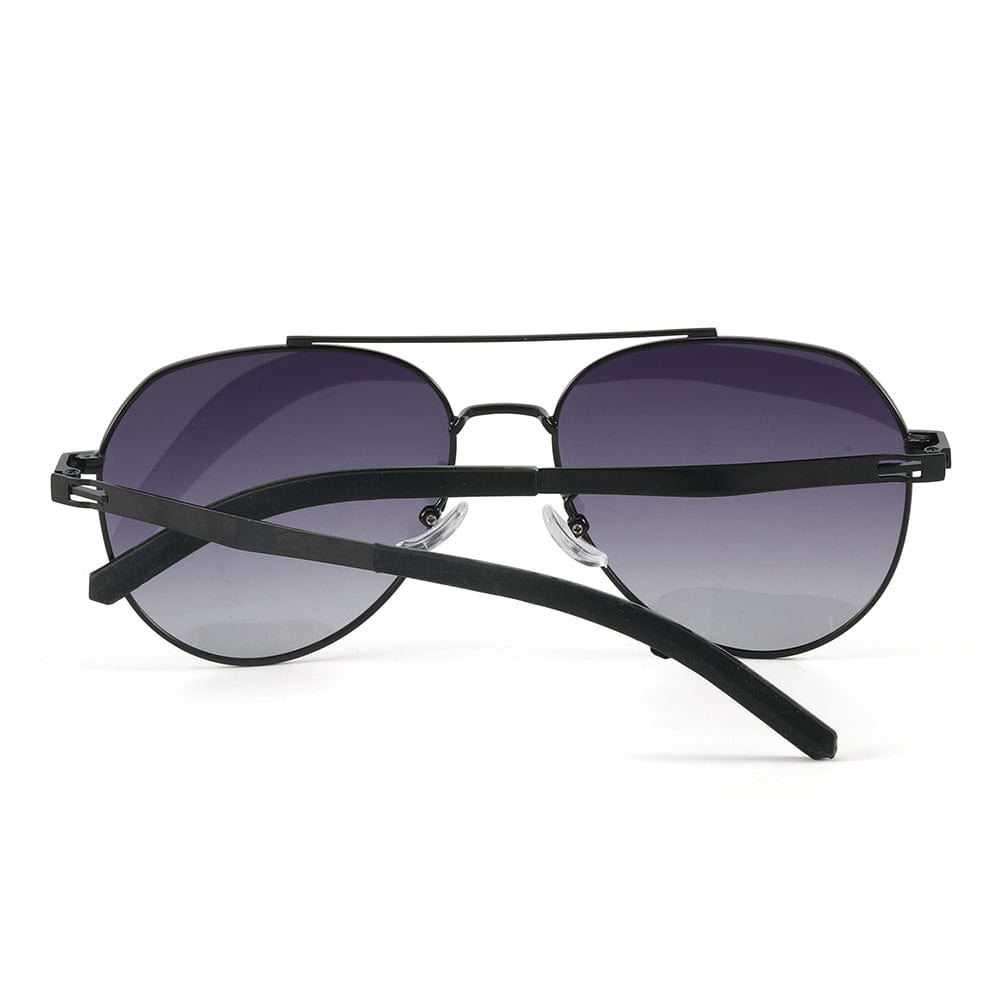 THE MEN THING Sunglasses J3332 - MYSTIC ARC - HD Polarised Sunglasses for Men - UV400 Protection, Stainless Steel Frame - Gradient Grey Lens