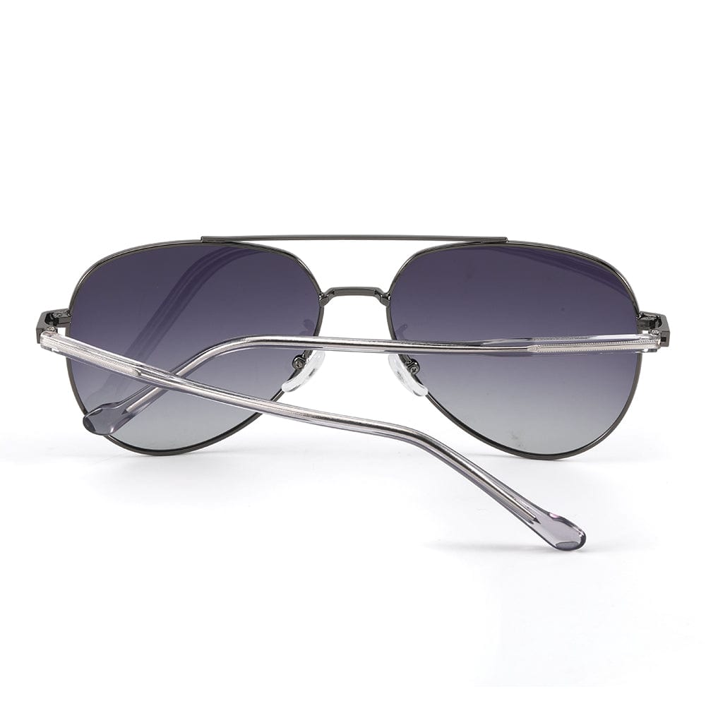THE MEN THING Sunglasses J3335 - SUNLIT ELEGANCE - HD Polarised Sunglasses for Men - UV400 Protection, Stainless Steel Frame - Gunmetal Frame with Gradient Lens