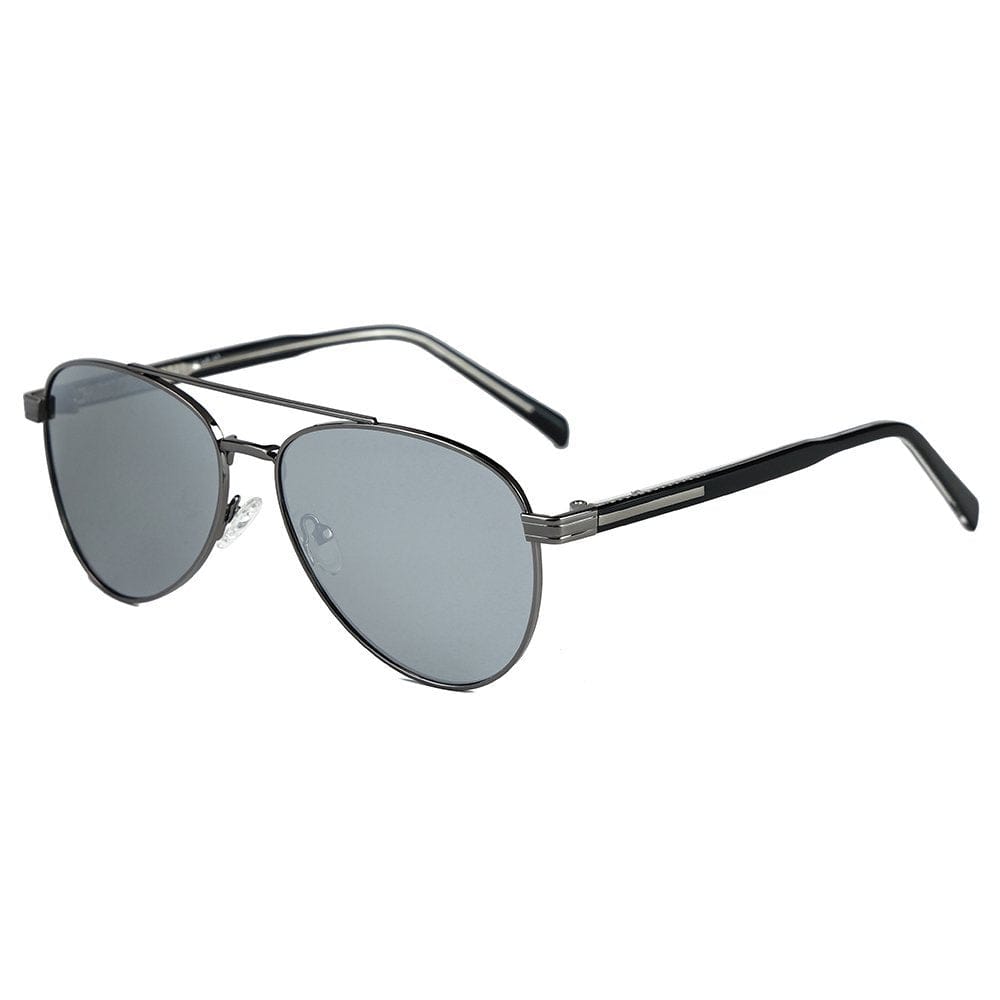 THE MEN THING Sunglasses Silver Mirror 2195 KINETIC LUXE HD Polarized Sunglasses for Men - UV400 Protection, Stainless Steel Frame