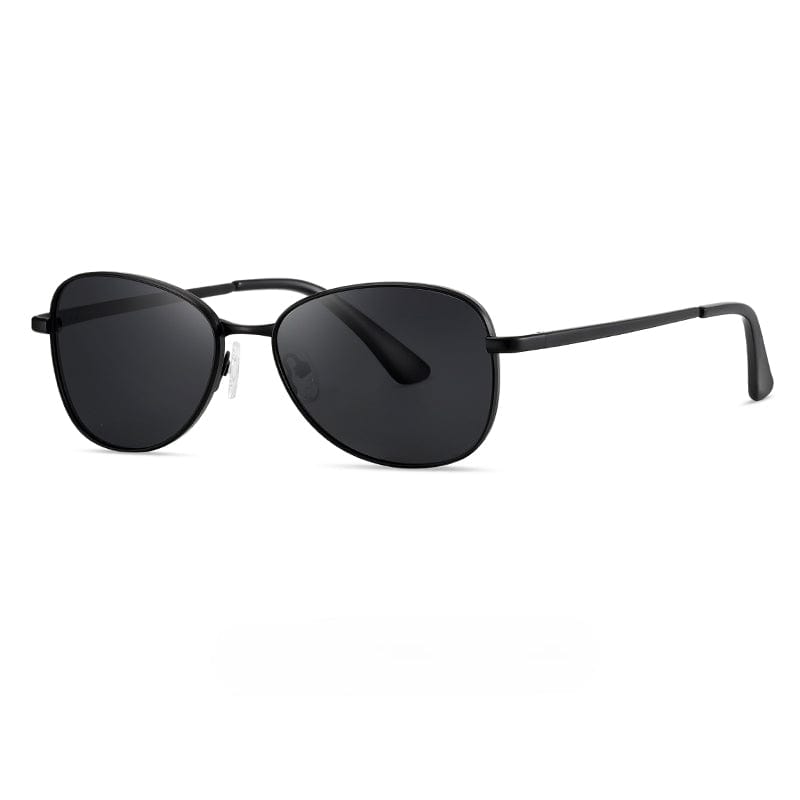 THE MEN THING Sunglasses Solid Black S15110 BRONZE WHIRL HD Polarized Sunglasses for Men - UV400 Protection, Stainless Steel Frame