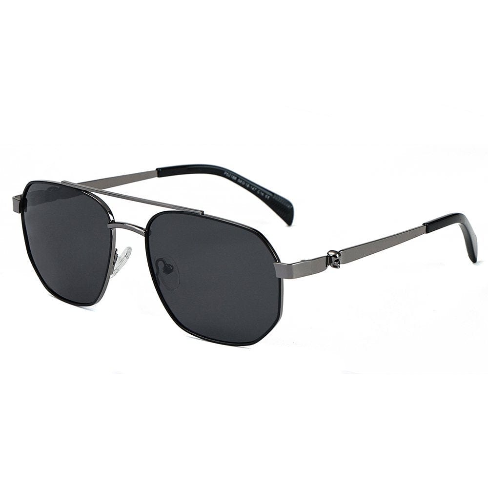 THE MEN THING Sunglasses Solid Dark Grey 2188 FROST SPECTRA HD Polarized Sunglasses for Men - UV400 Protection, Stainless Steel Frame