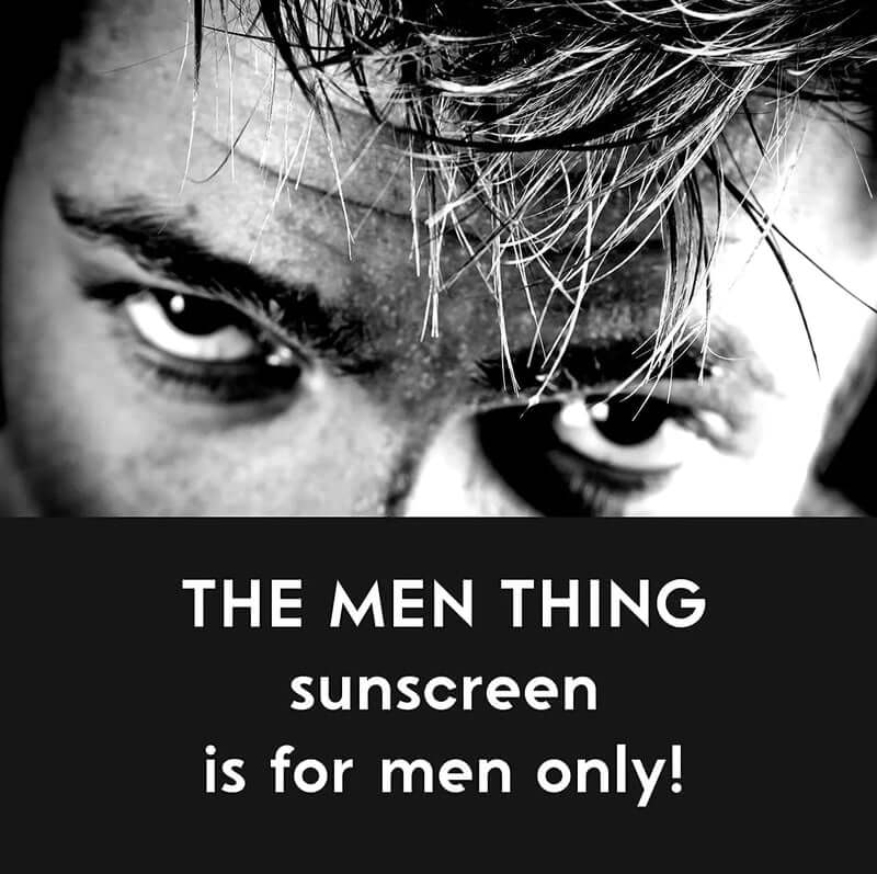 THE MEN THING Sunscreen NO NON-SENSE - SunScreen for Men Skin - SPF 50 P+++ - Oil-Free Man SunScreen with Zinc Oxide & Titanium Dioxide from Japan for All Skin Types - Normal to Oily Skin (50ml)
