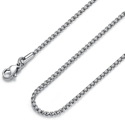 28" Chain - ROUNDED BOX - 3mm - Discounted