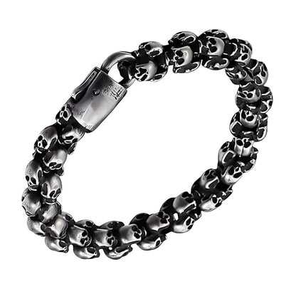 SKULLIX - 14mm Pure Titanium Steel Bracelet for Men & Boy (8inch)
