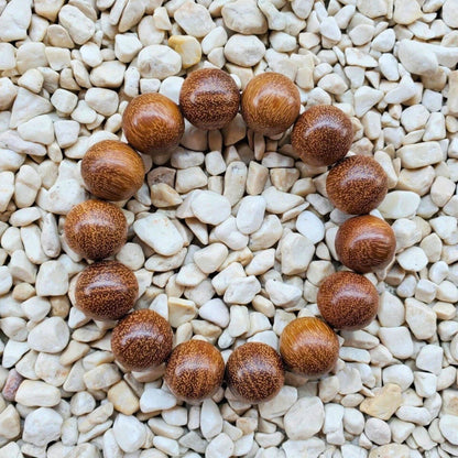 THE MEN THING Bead Bracelet WOODREALM - 12mm Beads Bracelet with Natural Stone - Adjustable Bracelet