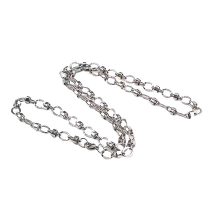 THE MEN THING Chain ALPHA LINK - 4.5mm Chain Pure Stainless Steel 23inch for Men & Boys