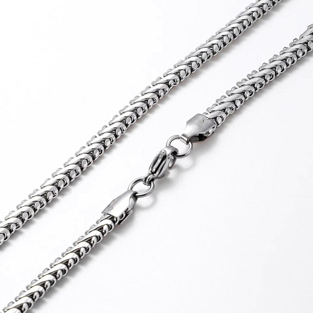 THE MEN THING Chain ALUREON - 5mm Chain Pure Stainless Steel 23inch for Men & Boys