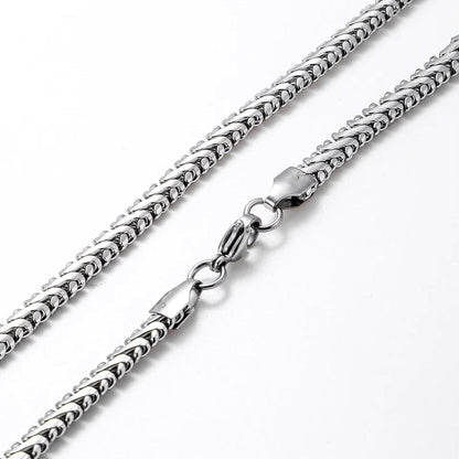 THE MEN THING Chain ALUREON - 5mm Chain Pure Stainless Steel 23inch for Men & Boys