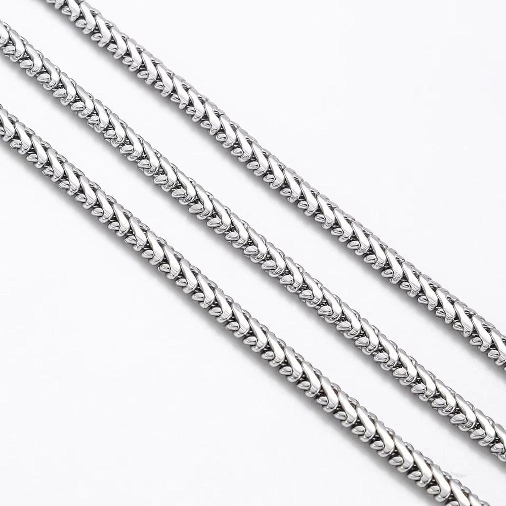 THE MEN THING Chain ALUREON - 5mm Chain Pure Stainless Steel 23inch for Men & Boys