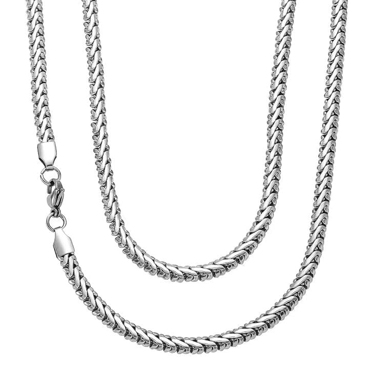 THE MEN THING Chain ALUREON - 5mm Chain Pure Stainless Steel 23inch for Men & Boys