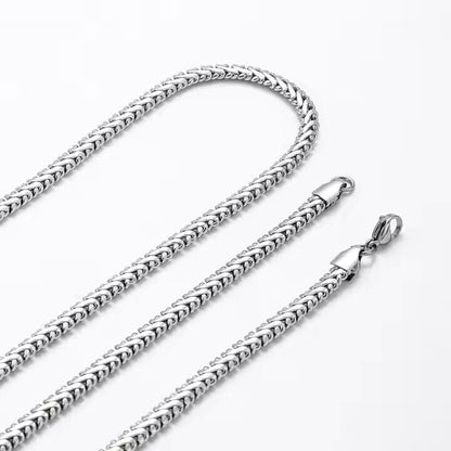 THE MEN THING Chain ALUREON - 5mm Chain Pure Stainless Steel 23inch for Men & Boys