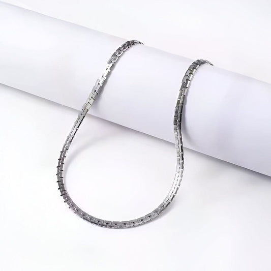 THE MEN THING Chain ARGENTO - 5mm Chain Pure Stainless Steel 21inch for Men & Boys