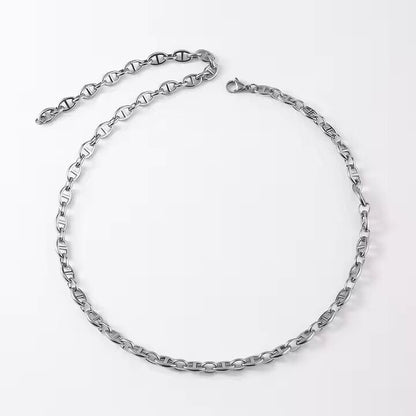 THE MEN THING Chain CAELION - 8mm Chain Pure Stainless Steel 23inch for Men & Boys