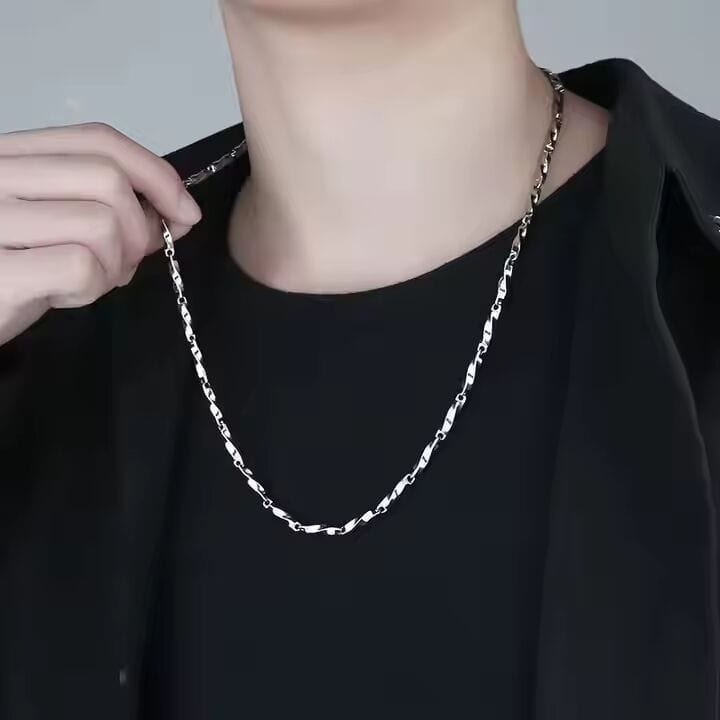 THE MEN THING Chain CELESTIAL LINKS - 4mm Chain Pure Stainless Steel 23inch for Men & Boys