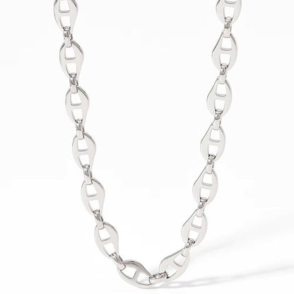 THE MEN THING Chain CRIMSON LINK - 8mm Chain Pure Stainless Steel 23inch for Men & Boys