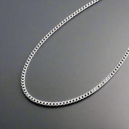 THE MEN THING Chain DIAMOND-CUT CUBAN CHAIN - 6mm Pure  Stainless Steel Chain - 21.5inch for Men & Boys