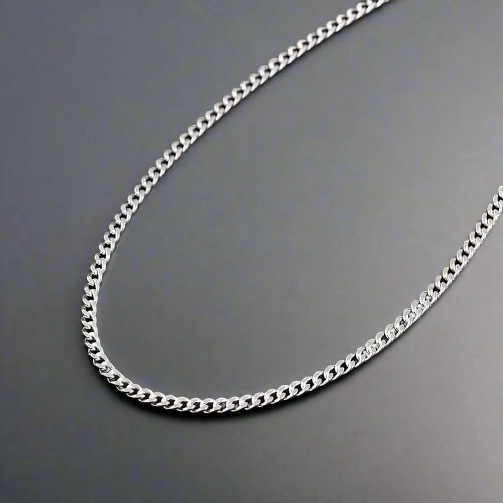 THE MEN THING Chain DIAMOND-CUT CUBAN CHAIN - 6mm Pure  Stainless Steel Chain - 21.5inch for Men & Boys