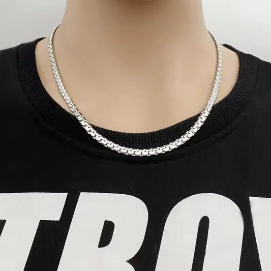 THE MEN THING Chain DOMINUS - 6mm Chain Pure Stainless Steel 23inch for Men & Boys