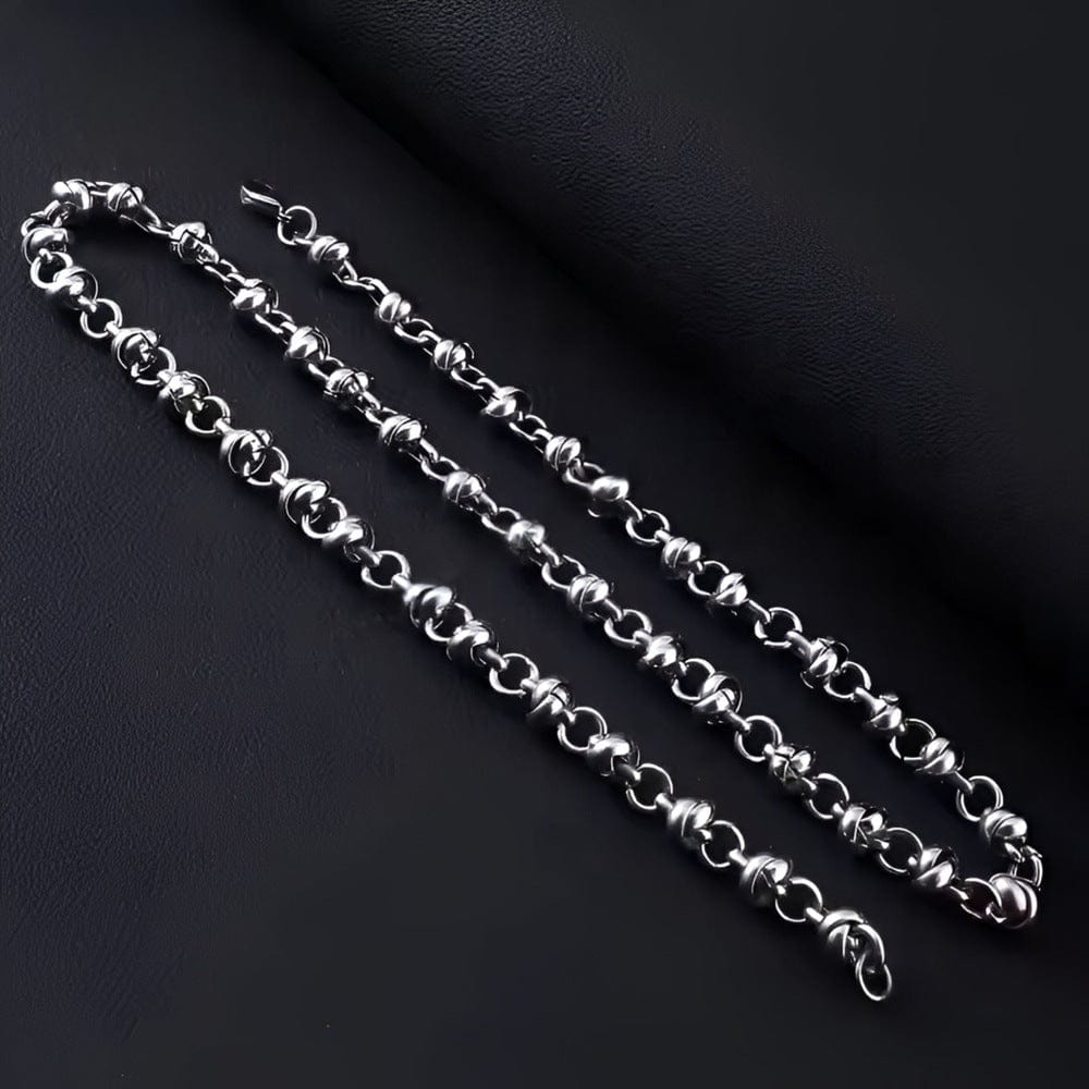 THE MEN THING Chain ELARION - 8mm Chain Pure Stainless Steel 23inch for Men & Boys