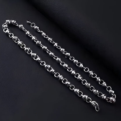 THE MEN THING Chain ELARION - 8mm Chain Pure Stainless Steel 23inch for Men & Boys