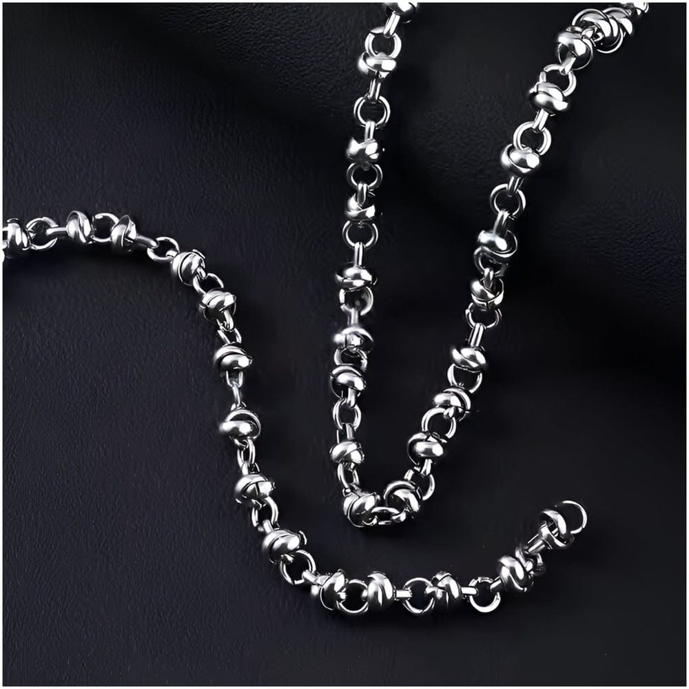 THE MEN THING Chain ELARION - 8mm Chain Pure Stainless Steel 23inch for Men & Boys