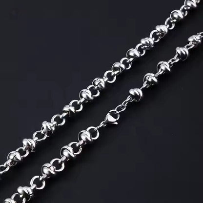 THE MEN THING Chain ELARION - 8mm Chain Pure Stainless Steel 23inch for Men & Boys