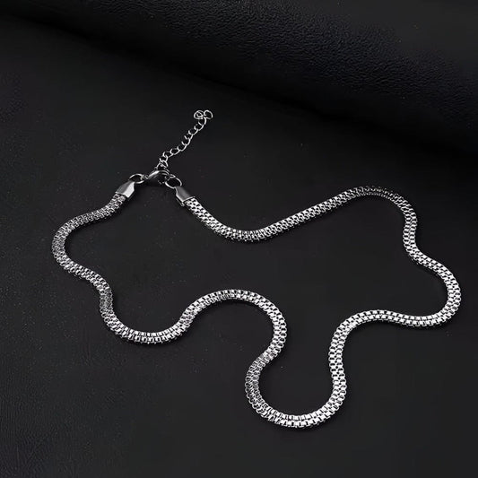 THE MEN THING Chain ERIX - 4mm Chain Pure Stainless Steel 19inch for Men & Boys