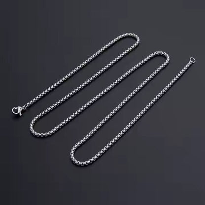 THE MEN THING Chain FROSTBITE - 3mm Chain Pure Stainless Steel 23inch for Men & Boys