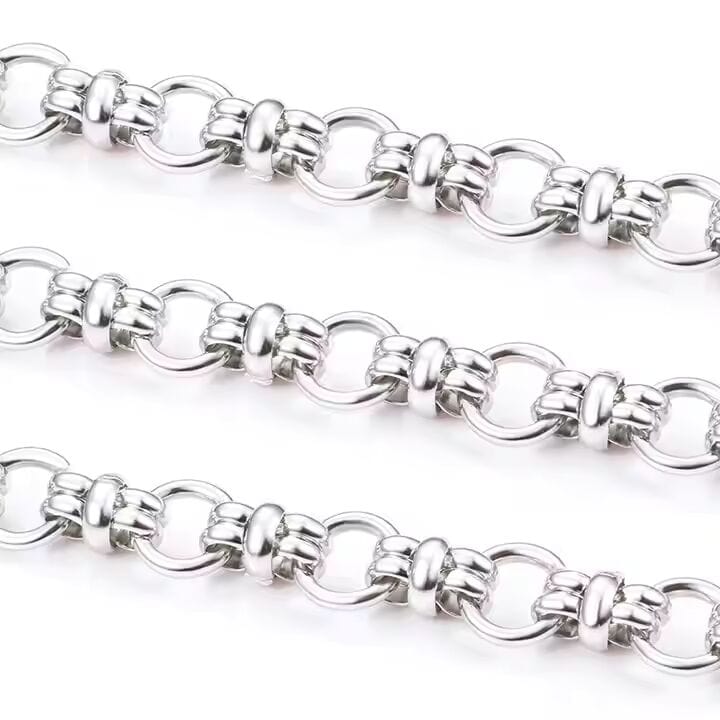 THE MEN THING Chain GRAVION - 11mm Chain Pure Stainless Steel 23inch for Men & Boys