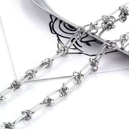 THE MEN THING Chain LINEO - 7mm Chain Pure Stainless Steel 23inch for Men & Boys