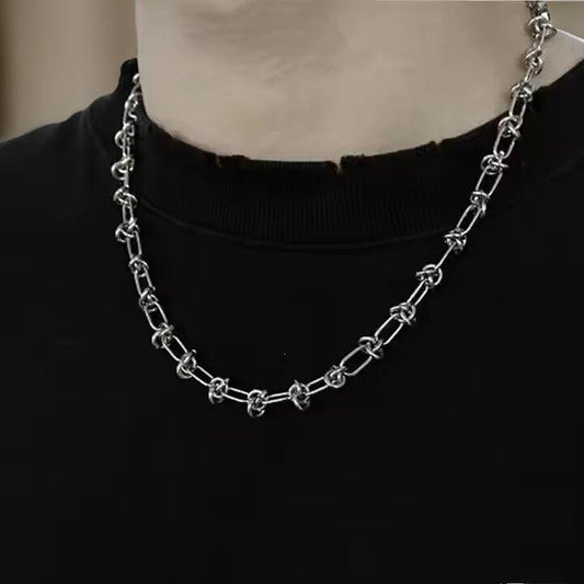 THE MEN THING Chain LINEO - 7mm Chain Pure Stainless Steel 23inch for Men & Boys