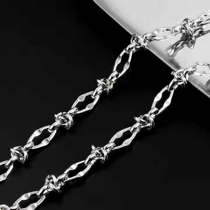 THE MEN THING Chain RAVELLO - 8mm Chain Pure Stainless Steel 23inch for Men & Boys