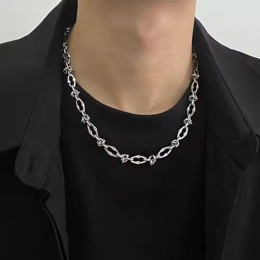 THE MEN THING Chain RAVELLO - 8mm Chain Pure Stainless Steel 23inch for Men & Boys