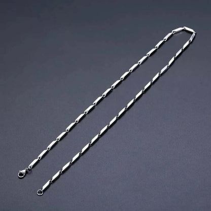 THE MEN THING Chain RICE CHAIN - Pure Stainless Steel 24inch - European Trending Style - Necklace for Men & Boy