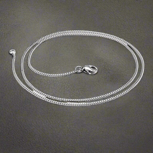 THE MEN THING Chain ROLO CHAIN NECKLACE - 2.2mm Pure Stainless Steel Chain - 24inch for Men & Boys