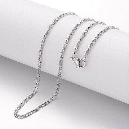 THE MEN THING Chain ROLO CHAIN NECKLACE - 2.2mm Pure Stainless Steel Chain - 24inch for Men & Boys