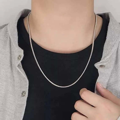 THE MEN THING Chain ROUND SNAKE - Chain for Men - 2.3mm Stainless Steel 24inch for Men & Boys