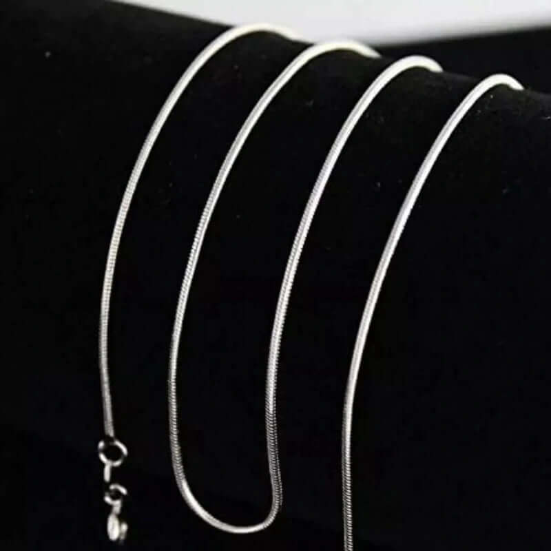 THE MEN THING Chain ROUND SNAKE - Chain for Men - 2.3mm Stainless Steel 24inch for Men & Boys