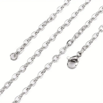 THE MEN THING Chain SAVIEN - 7mm Chain Pure Stainless Steel 23inch for Men & Boys