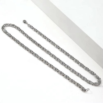 THE MEN THING Chain SCULPT LOOP - 5mm Chain Pure Stainless Steel 23inch for Men & Boys