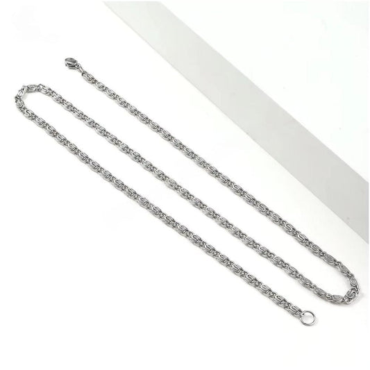 THE MEN THING Chain SEREON LOOP - 5mm Chain Pure Stainless Steel 23inch for Men & Boys