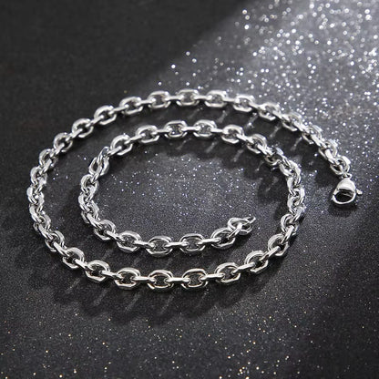 THE MEN THING Chain STEELO RING CHAIN - Chain Stainless Steel 24" inch Necklace for Men & Boy