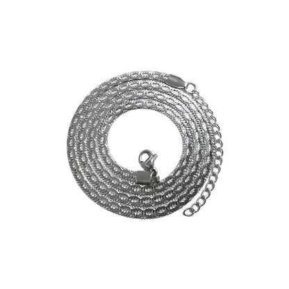 THE MEN THING Chain STERLING WAVE - 4mm Chain Pure Stainless Steel 21inch for Men & Boys